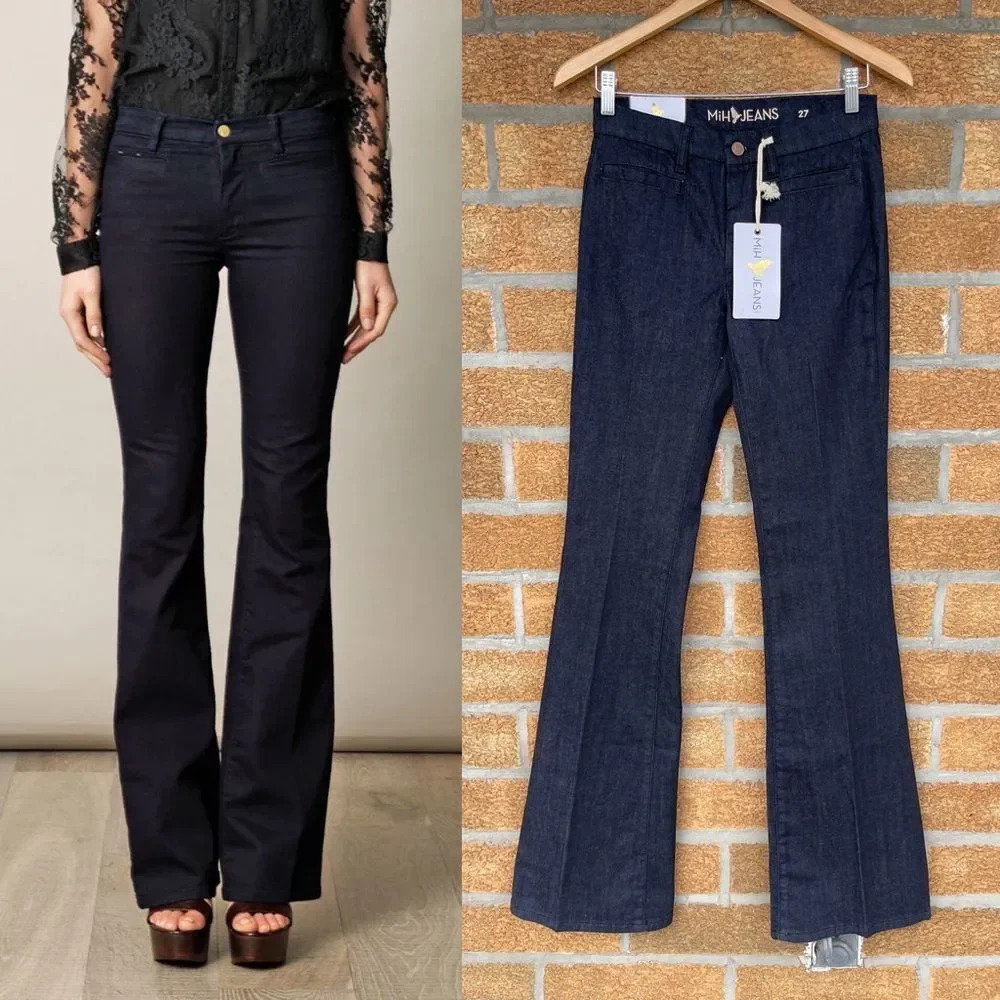 M.i.h Jeans Women's Blue Marrakesh High-rise Kick-flare Jeans 27
